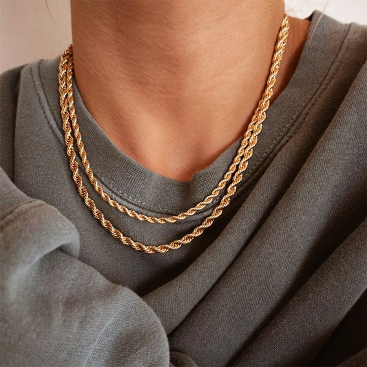 Rope Chain Halskette, 3mm