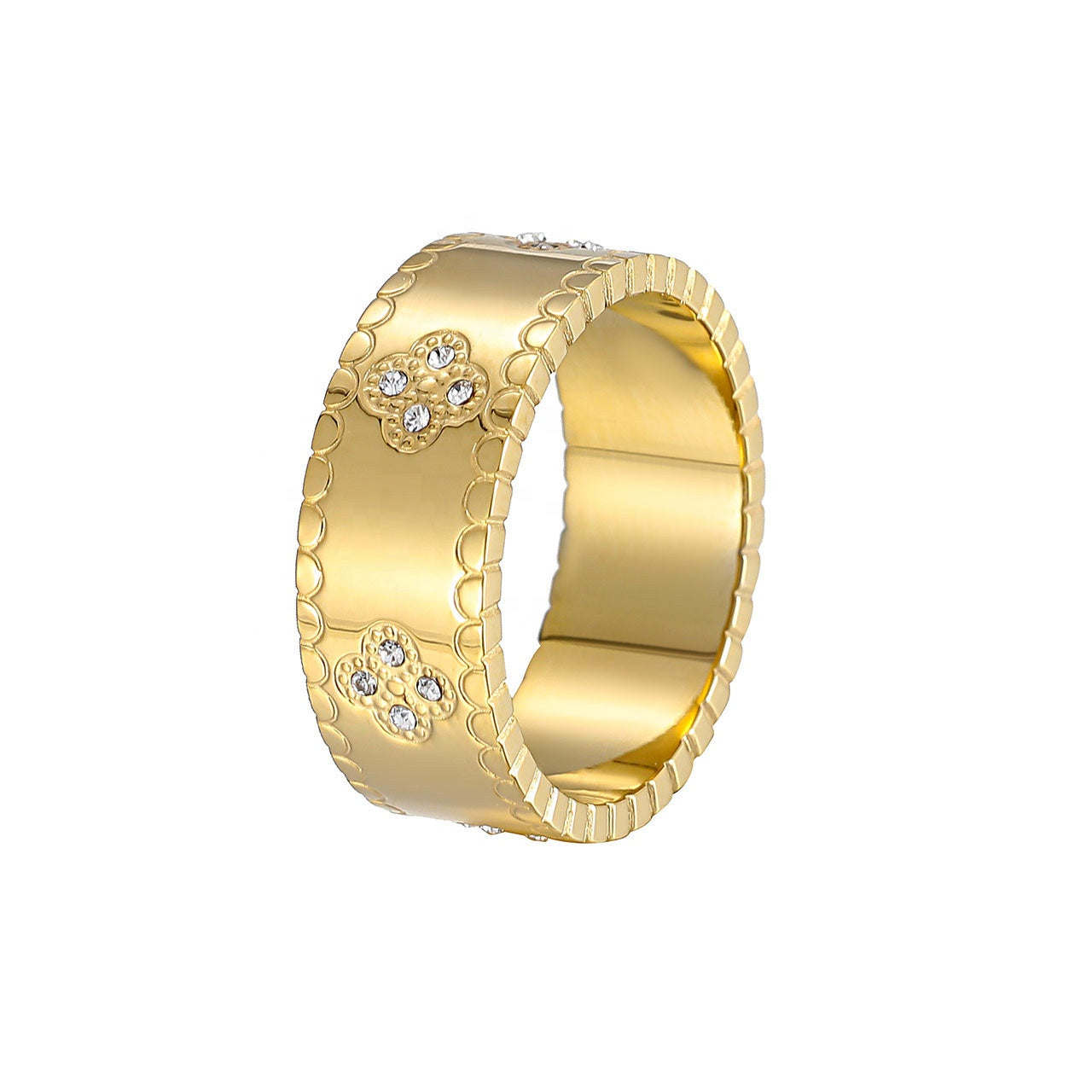ELIE – Statement Band Ring – Gold-Plated