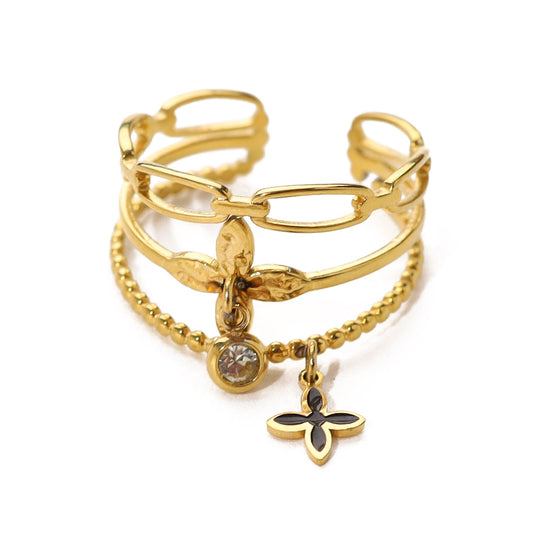 EVE – Adjustable Ring with Charm