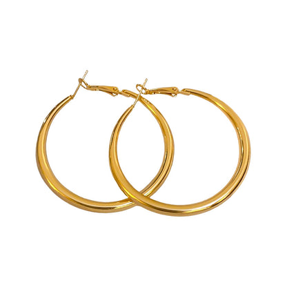 GOLDIE – Square Drop Earrings, Gold Plated