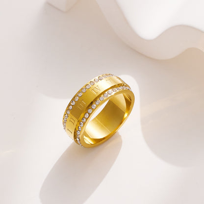 LEVI – Cubic Zirconia Ring – Gold-Plated