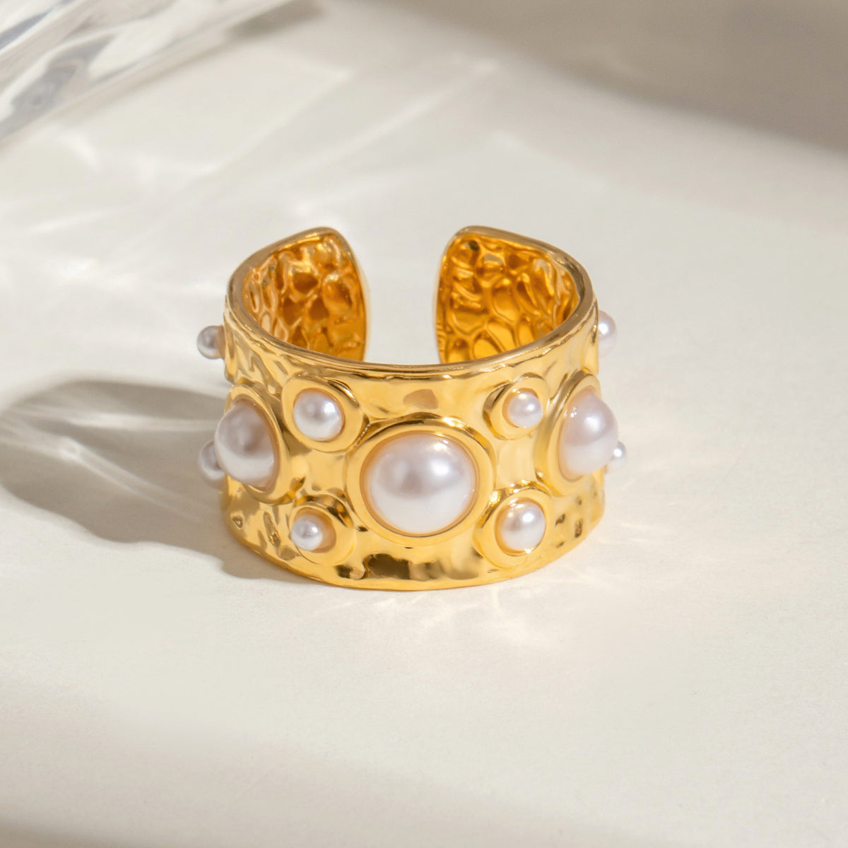 MILA – Pearl Ring, Gold Plated