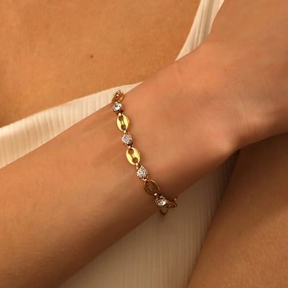 Bracelet with Zirconia Accents
