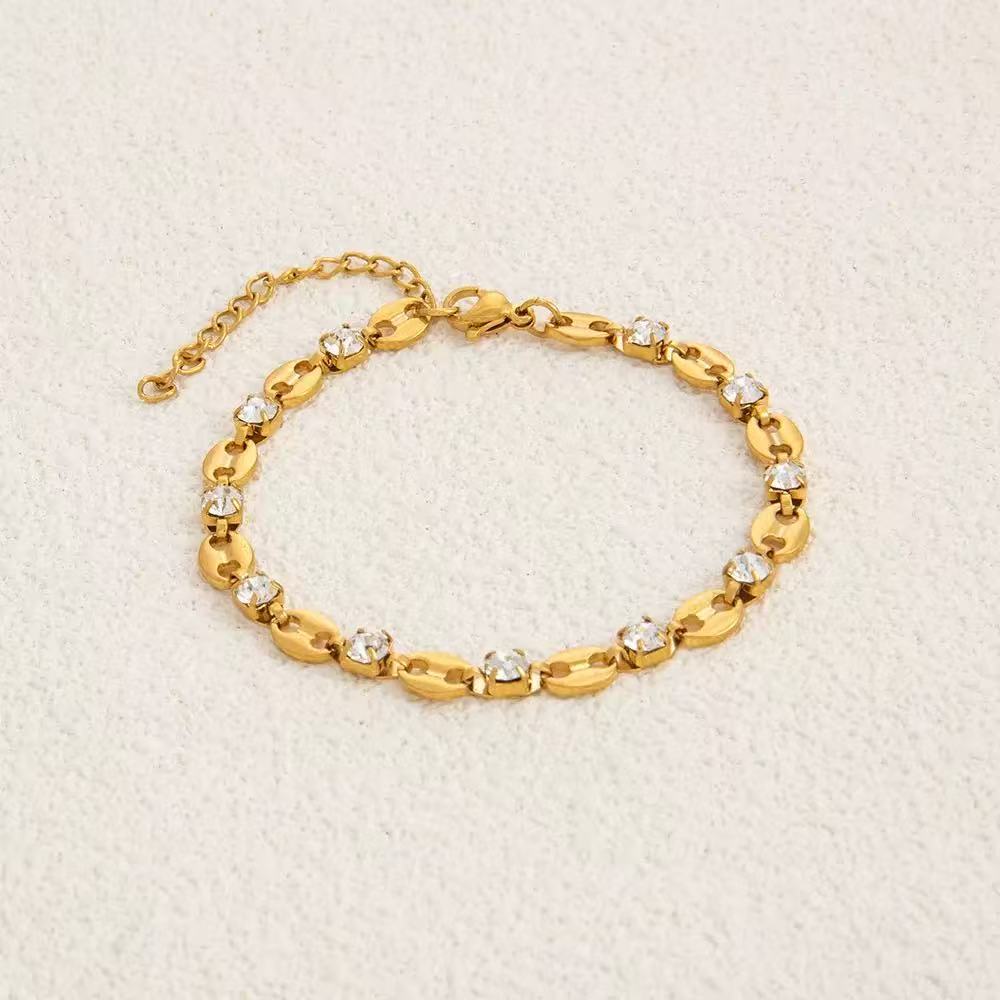 Bracelet with Zirconia Accents