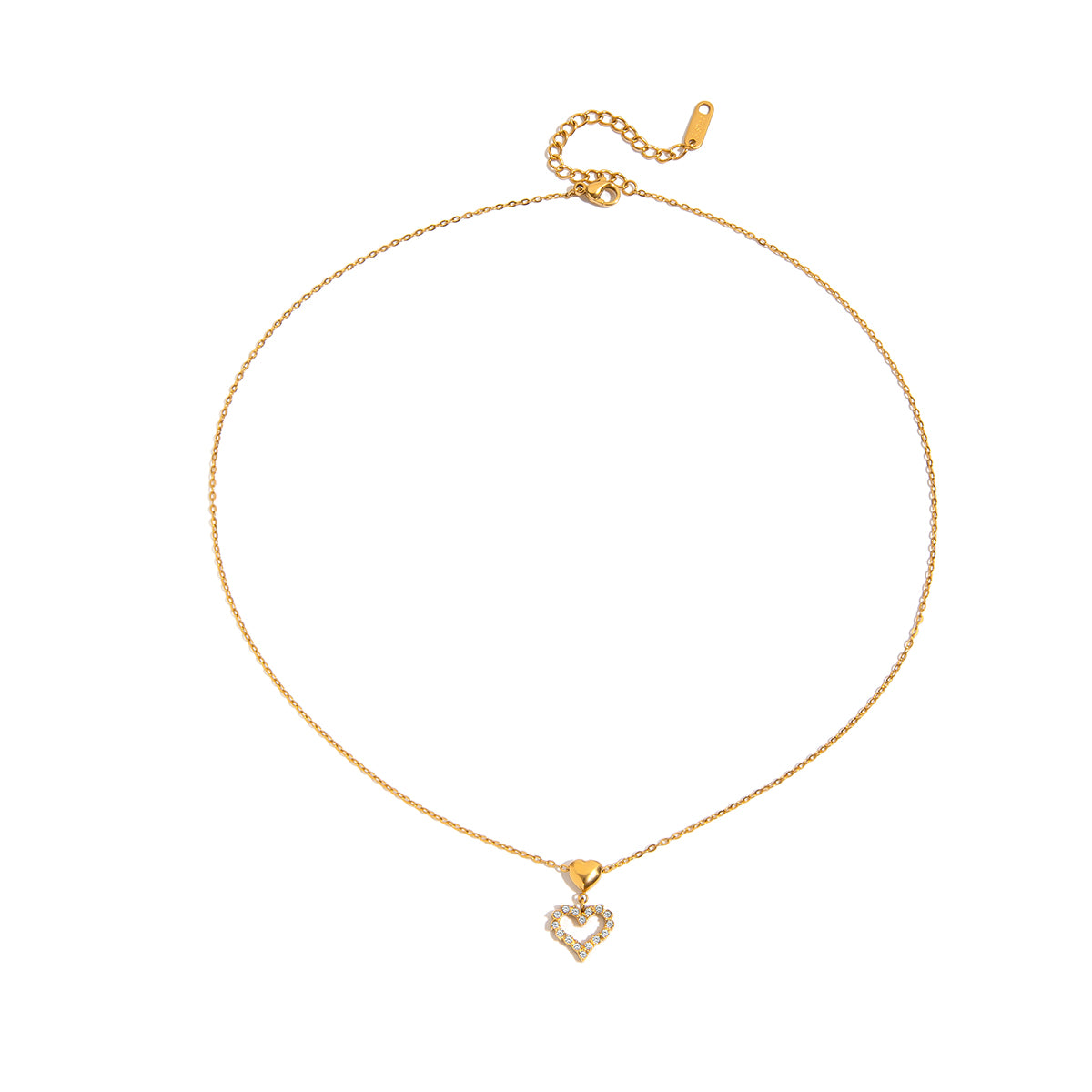 SOFIE – Heart Necklace, Gold Plated