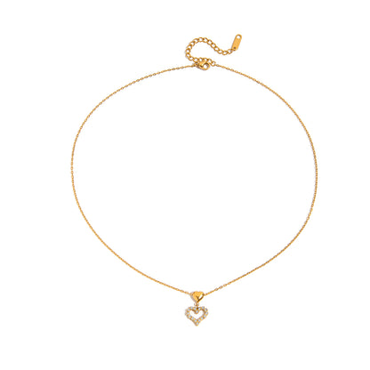 SOFIE – Heart Necklace, Gold Plated
