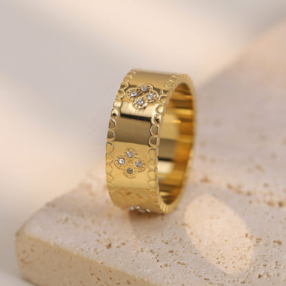 ELIE – Statement Band Ring – Gold-Plated