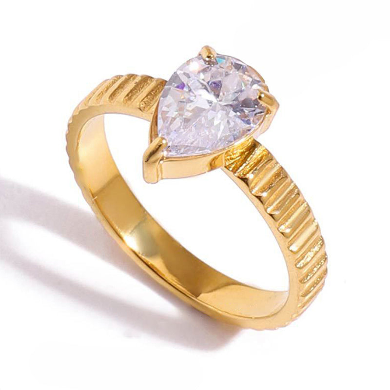 LINA – Adjustable Ring, Gold Plated