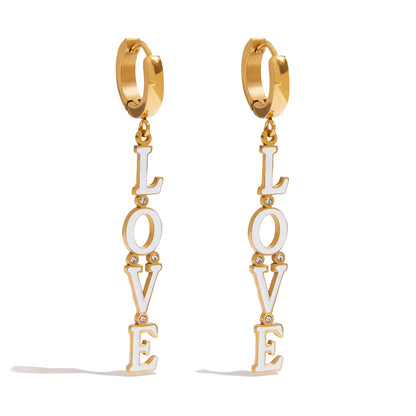 Boucles d'oreilles LETTRES D'AMOUR