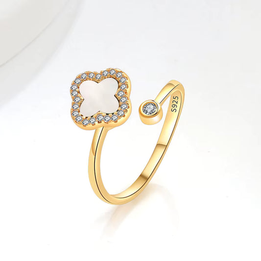 ALMA – Adjustable Spinning Ring, 18K Gold-Plated Sterling Silver