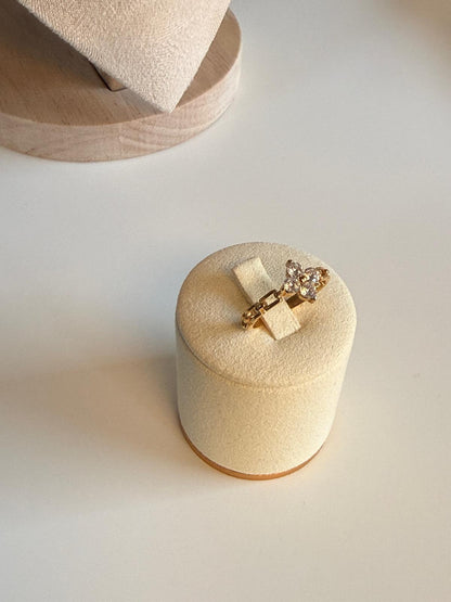 FLORA – Cubic Zirconia Ring, 18K Gold-Plated