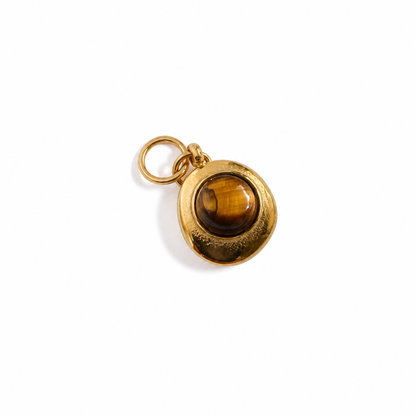 Tiger Eye Coin Charm