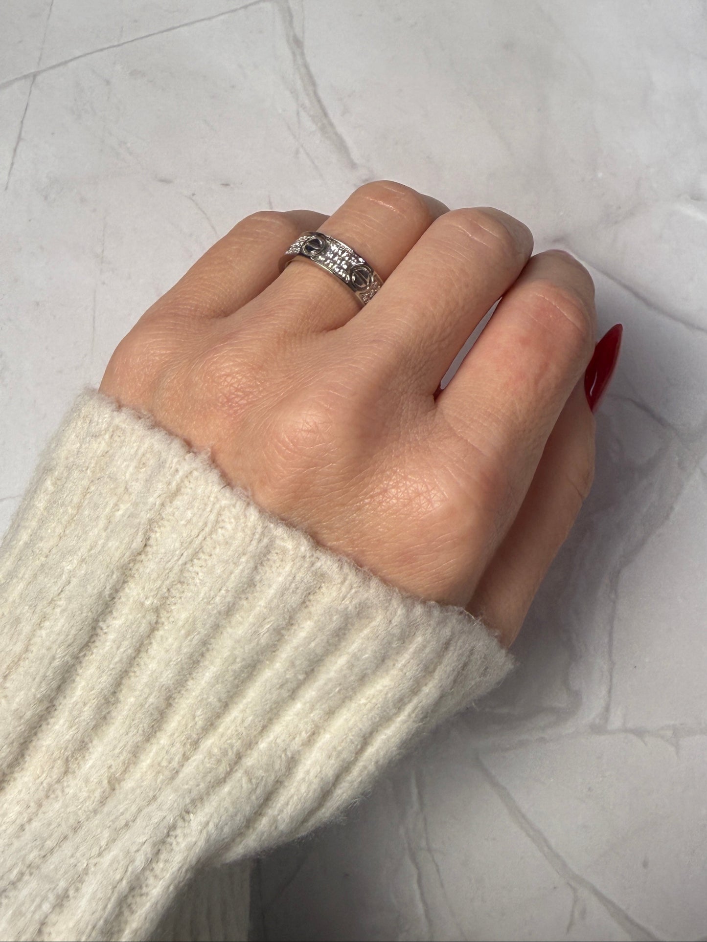 VIOLA – Cubic Zirconia Ring, Gold-Plated