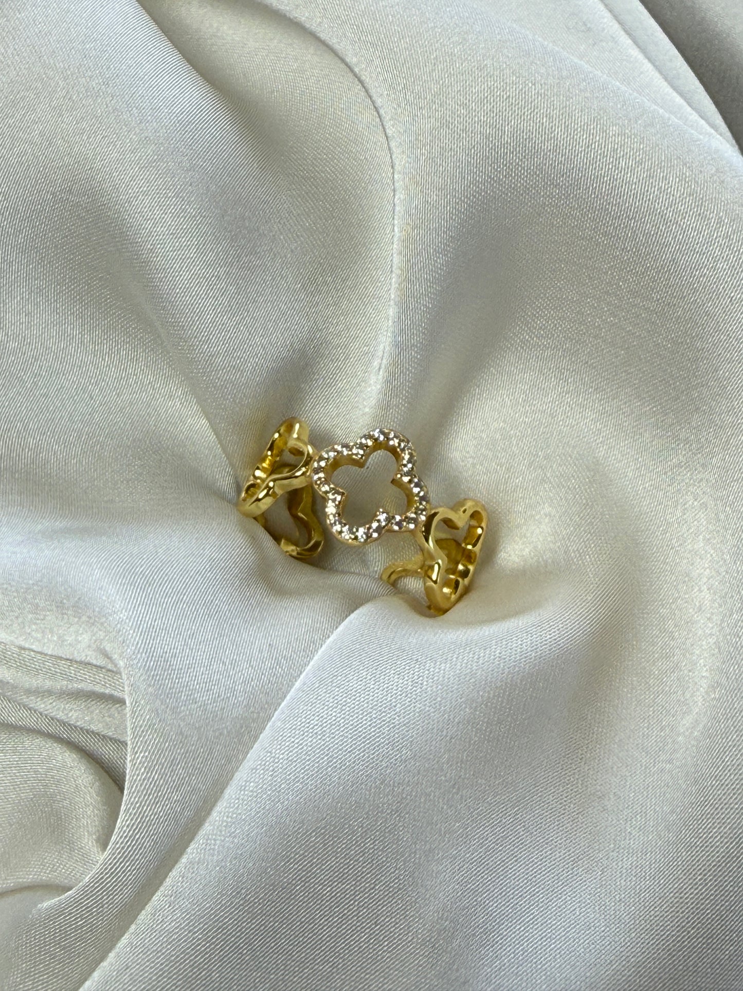 Ring FLEURELLE - 925 S, 18 K