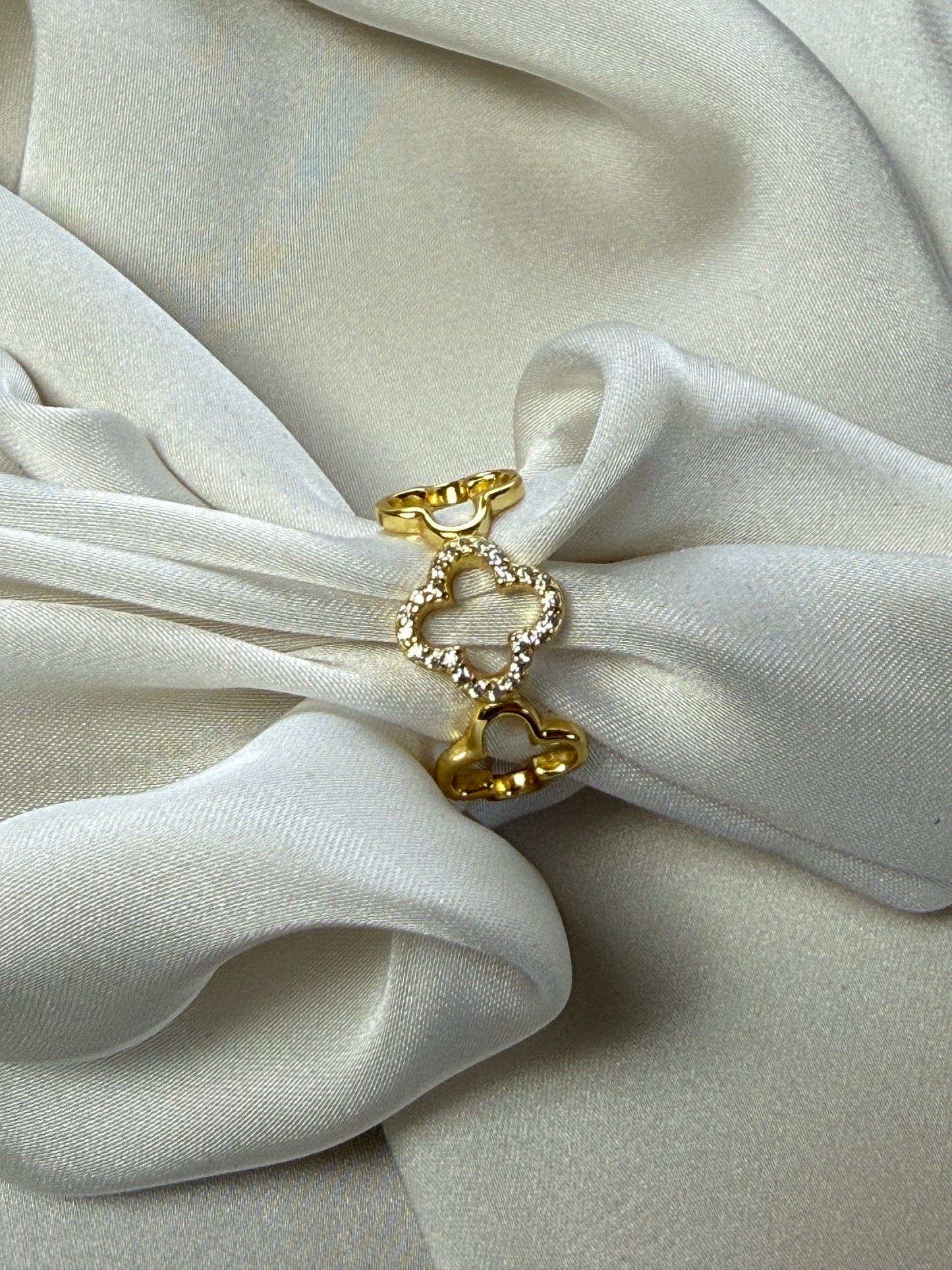 Ring FLEURELLE - 925 S, 18 K