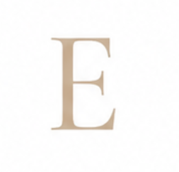 Zirconia Letter E Charm