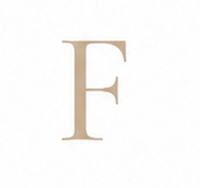 Zirconia Letter F Charm