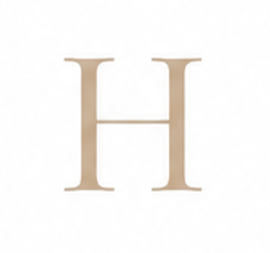 Zirconia Letter H Charm