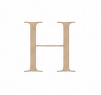 Zirconia Letter H Charm
