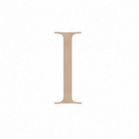 Zirconia Letter I Charm