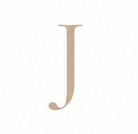 Zirconia Letter J Charm