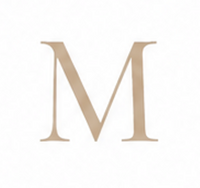 Zirconia Letter M Charm