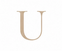 Zirconia Letter U Charm